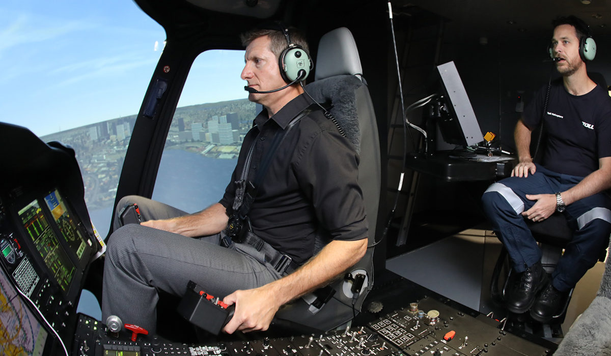 Toll Helicopters new AW139 simulator on its way to Sydney
